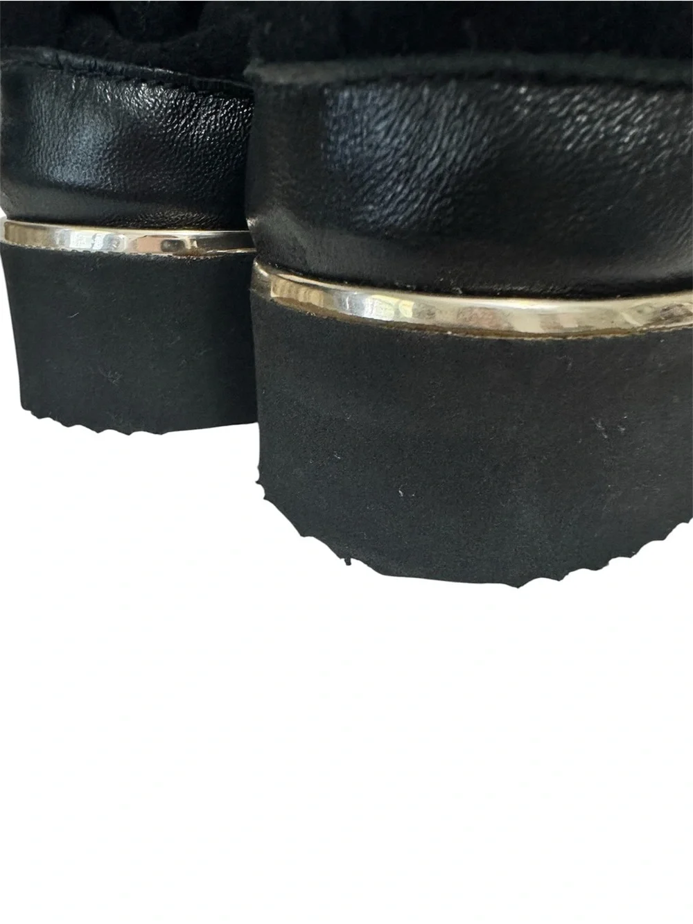 NEW Ron White Nalla Onyx Wedge Sneaker Cashmere Suede Teddy Bear Laces Italy - Picture 16 of 16